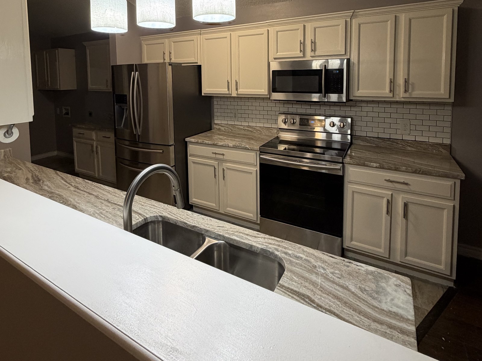 Kitchen — range wall — after