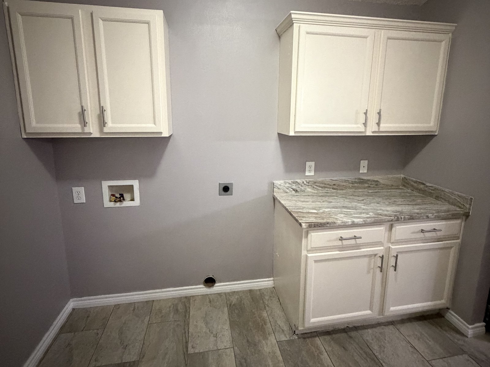 Side & utility counter — after
